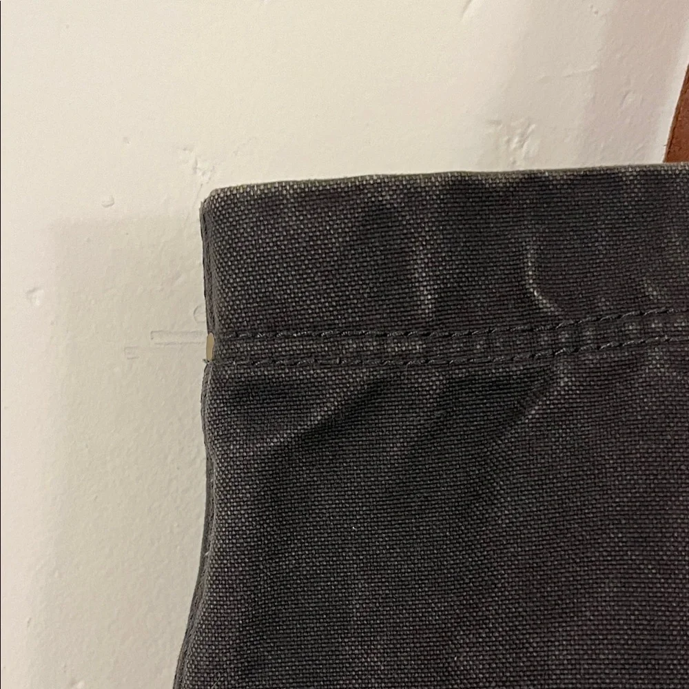 Madewell dark navy Tote with Brown leather Handles - Picture 3 of 16